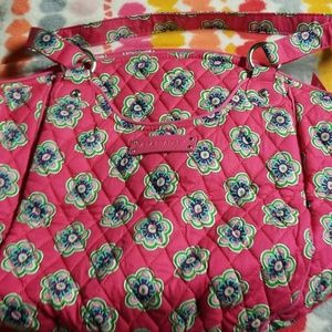 Vera Bradley Pink Swirls Flowers Glenna